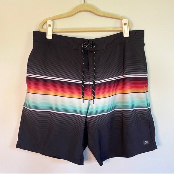 NWOT Surfer Supplies Men’s Boardshorts Sz 34” waist, 9” inseam lined shorts - Picture 1 of 11